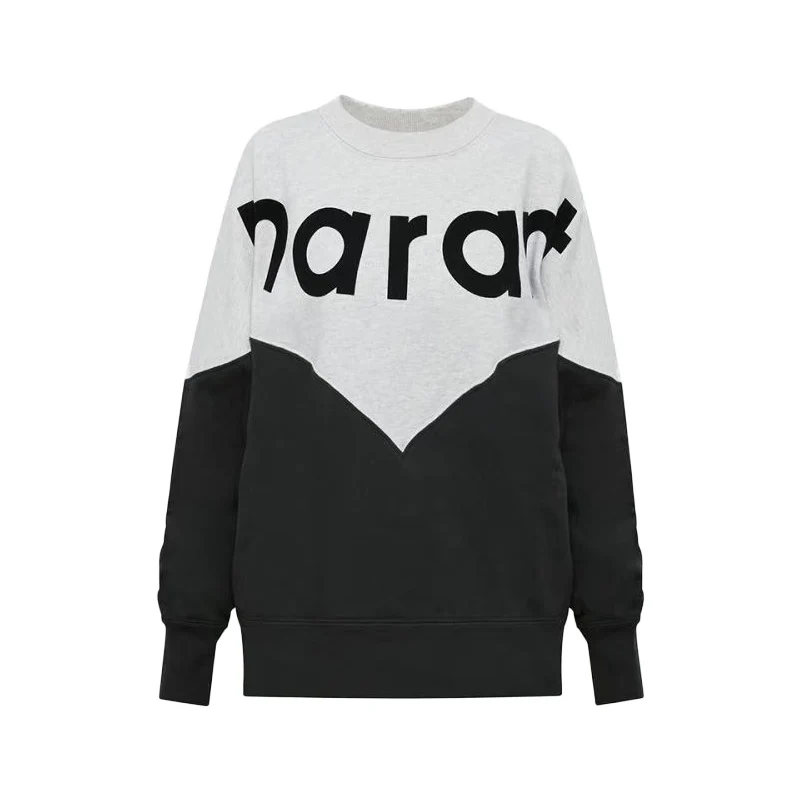 2025 Nieuwe Herfst Winter Dames Fce ronde hals Sweatshirt Klassiek Logo Kleur Blo Velvet Print Street Sle Katoenmix