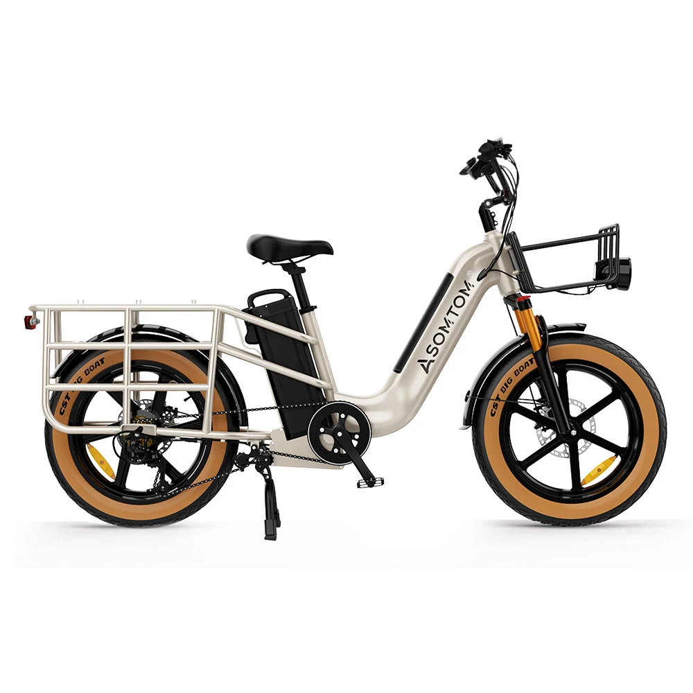 

One piece dropshipping 20 inch electric bicycle 750W48V30AH dual battery heavy-duty king electric snow bike from the United Stat