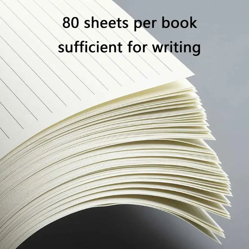 W89C A 5 Refillable Refill Paper Line Horizontal Line Paper 6 Holes Lined Filler Paper Replacement Sheets for Notes Journal