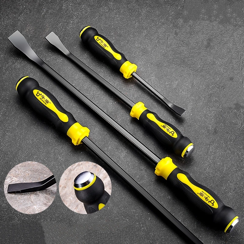 Heavy Duty Multi-Function Long Pry Bar 8/12/18/24 Inch - Motorcycle Tire Crowbar Strike Cap Nail Puller Car Repair Hand Tools CV