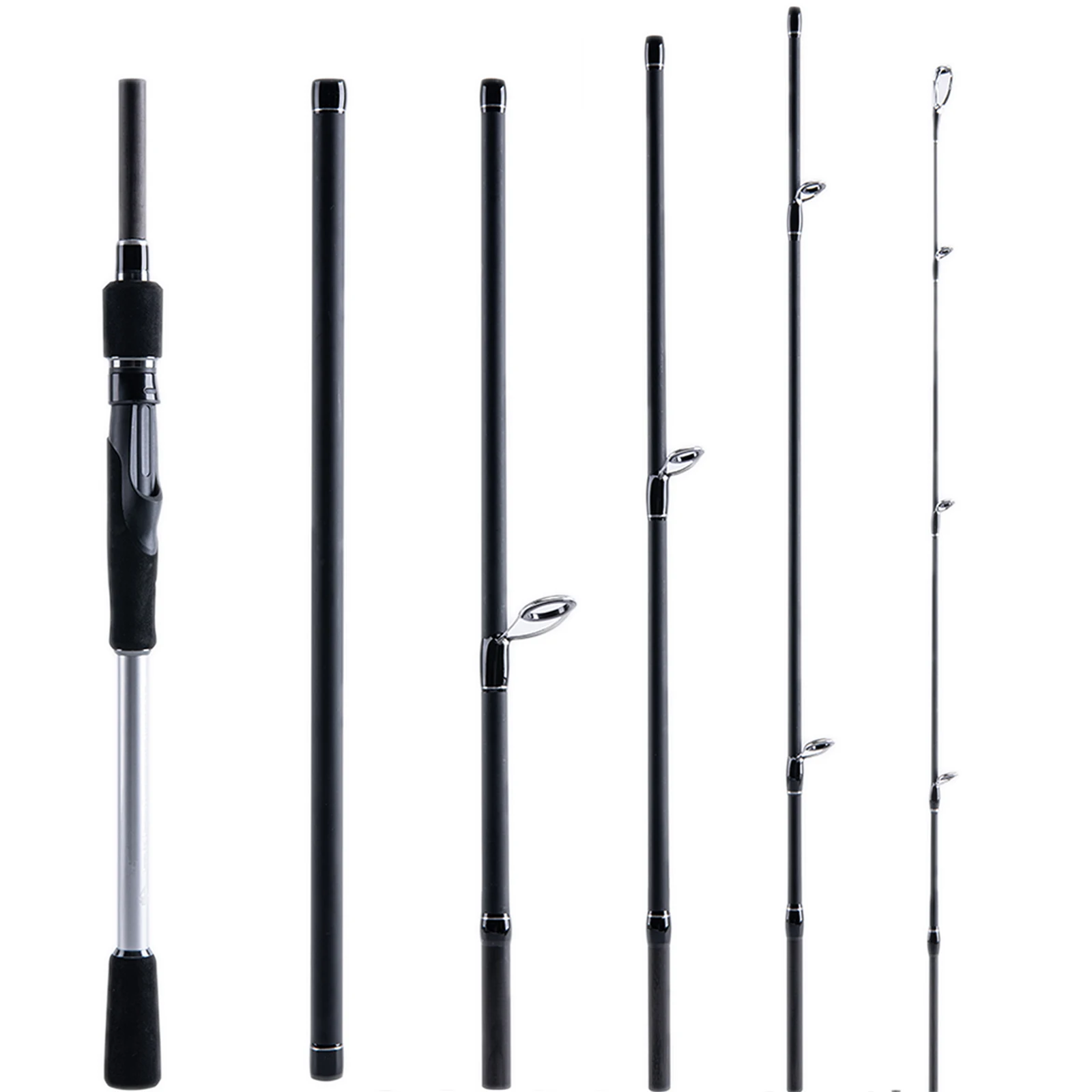 Goture 1.98M 2.1M 2.4M 2.7M Spinning Fising Rod 5/6 Sections Fast Ultralight Bass Lure Pole M/MH Power 24T Carbon Fiber Carp Rod