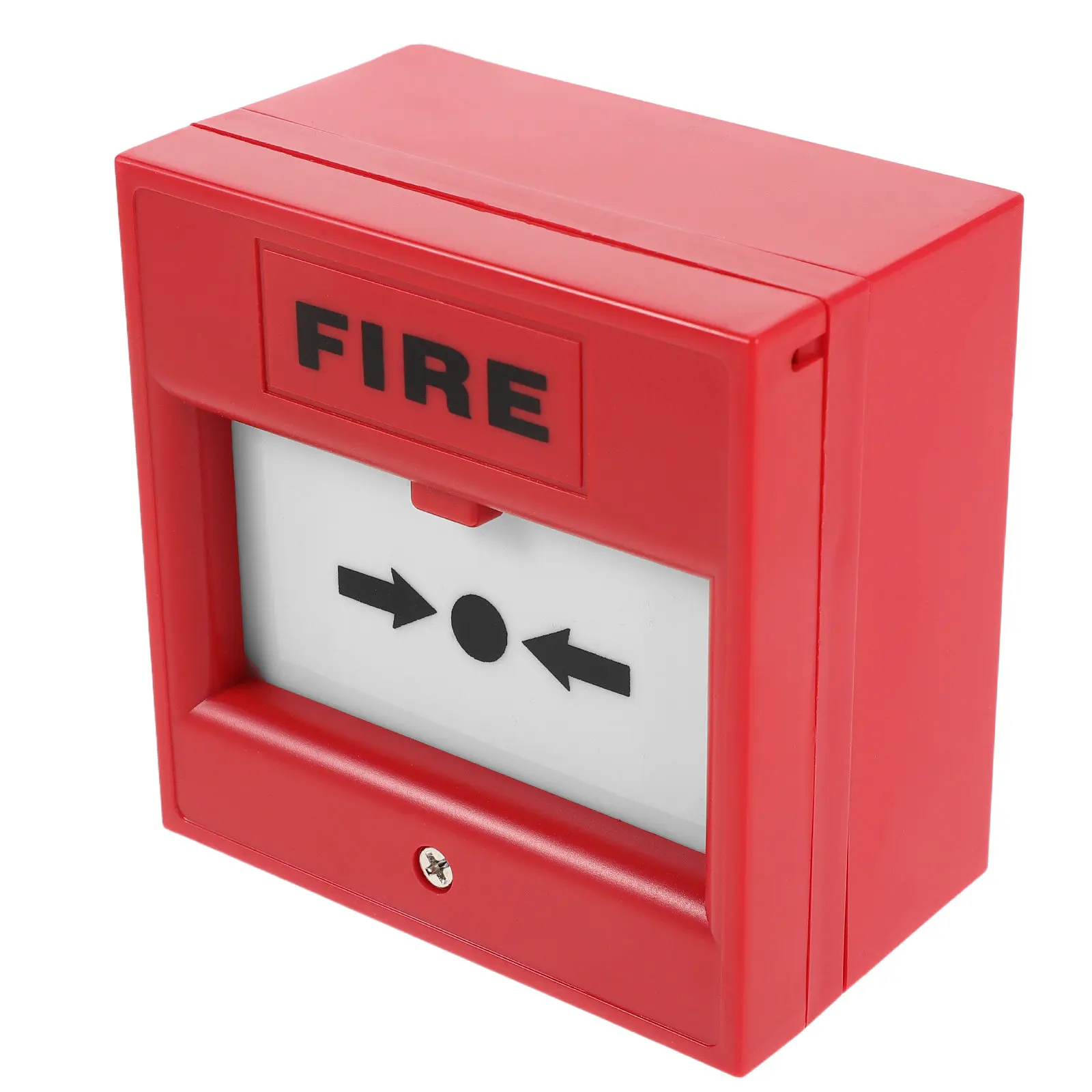 Manual Fire Alarm Button Red Break Glass Emergency Door Release Switch Wall Mount Safety Emergency Exit Control Office School
