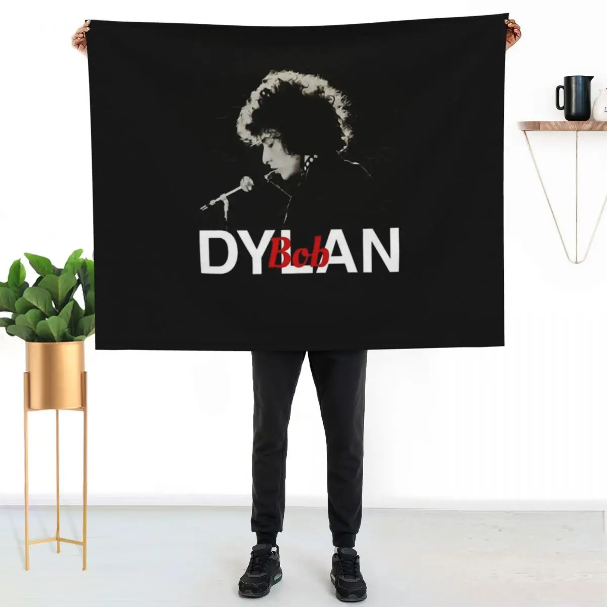 bób dylan Throw Blanket couch cozy soft plush fuzzy picnic outdoor blanket