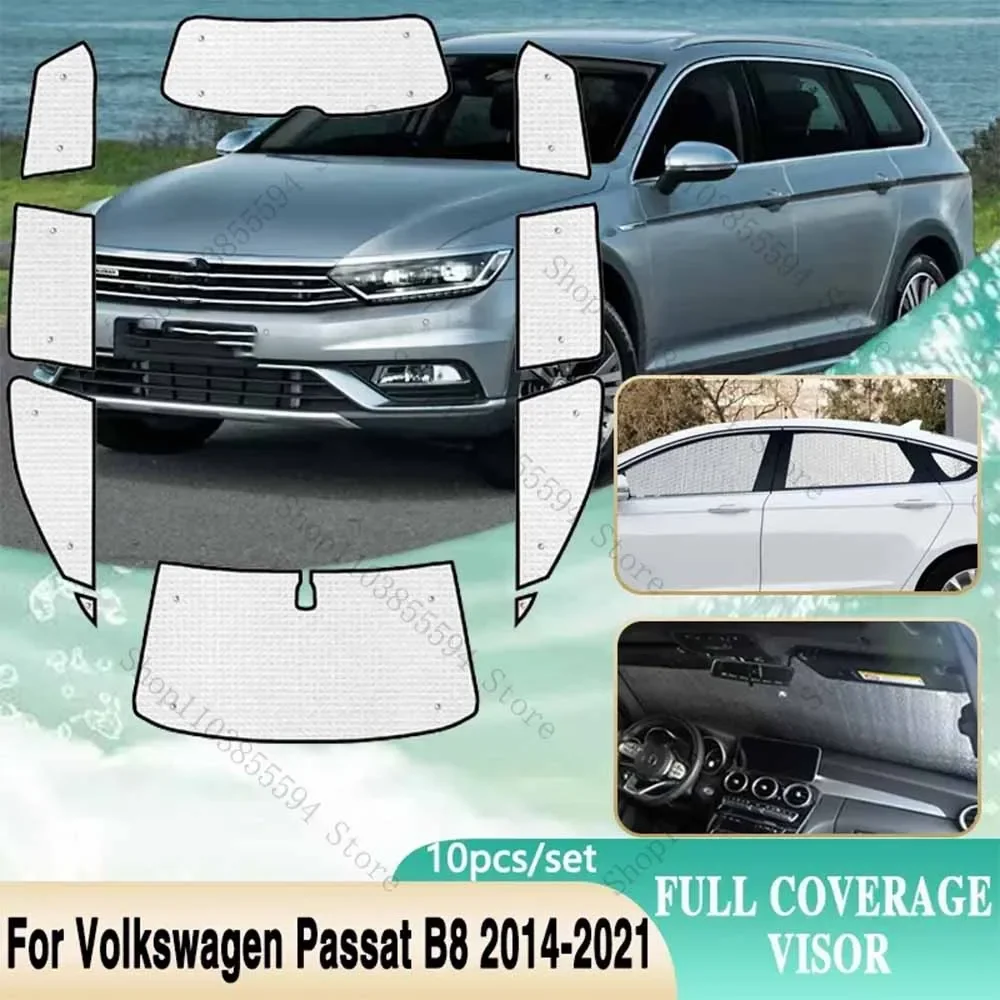 

Full Coverage Sunshade For VW Volkswagen Passat B8 GT 2014~2021 Full Surround Windshield Window Shaby Visor Auto Acessories 2020