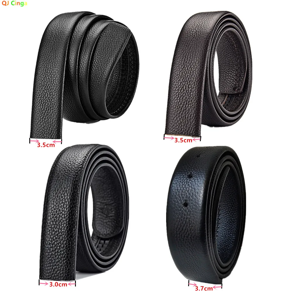 

Черный ремень, коричневый ремень унисекс с автоматической пряжкой, варианты ширины 3,0–3,5 см, размеры 90–130 см. (Металлическая пряжка в комплект не входит)