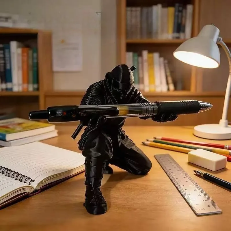 Cool ninja pen holder fashionable creative desktop decoration multi-functional can hold ballpoint pens etc 3D printing holder