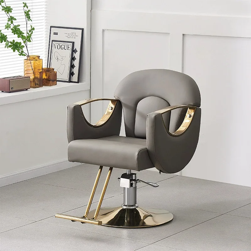 

Adjustable Manicure Barber Chair Light Luxury Ergonomic Elegant Barber Chair Pedicure Makeup Salon Furniture Cadeira XYBC