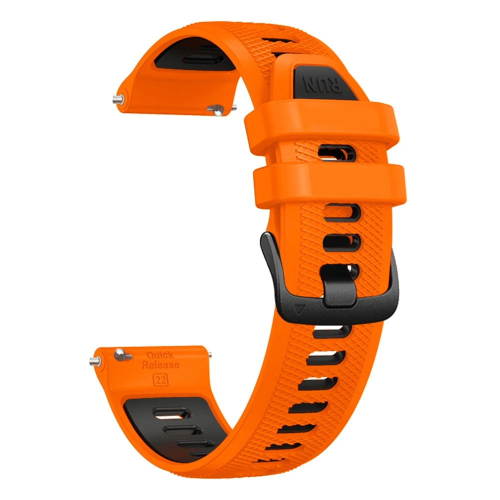 Universele 22mm Sport Siliconen Band Voor Garmin Forerunner 265 255 Muziek band Voor Vivoactive 4/Venu 2 45 MM Armband Horlogeband
