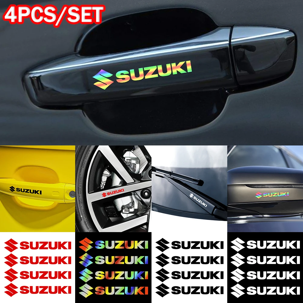 4-Piece Outer Door Handle Set For Suzuki Baleno / Esteem 1995-2002 - Front & Rear