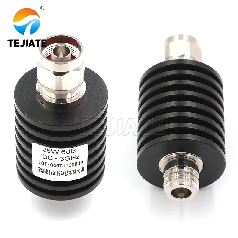 Imagem -04 - Atenuador de Frequência Fixa Coaxial Conector Folheado a Níquel N-jk Dc3ghz 640db 1pc 25w