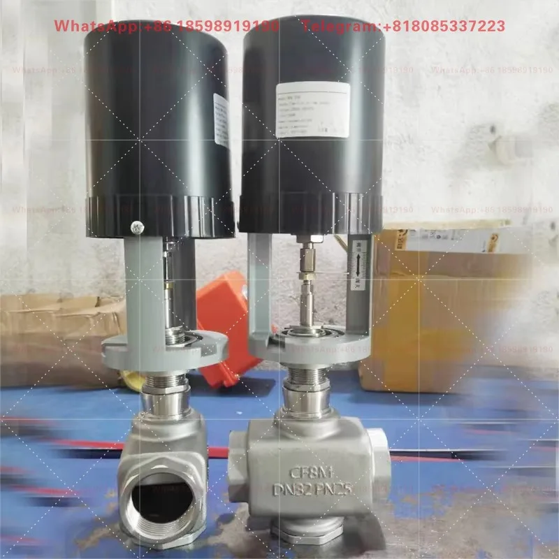 1PCS AC24V Analog Stainless Steel Electric Water Flow Control Valve 0-10V 4-20MA DN25 32 40 50