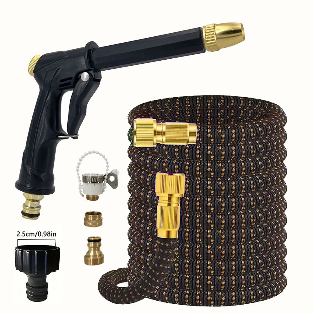 

NEW Garden Hose Expandable Magic Water Pipes Home Garden Daily Watering Tools High-Pressure Car Wash Cleaning Water Gun