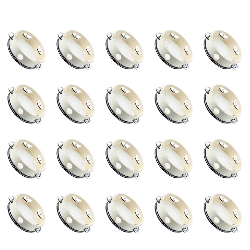 

T22C 20Pcs 6 Inch Musical Tambourine Tamborine Drum Round Percussion Gift For KTV Party