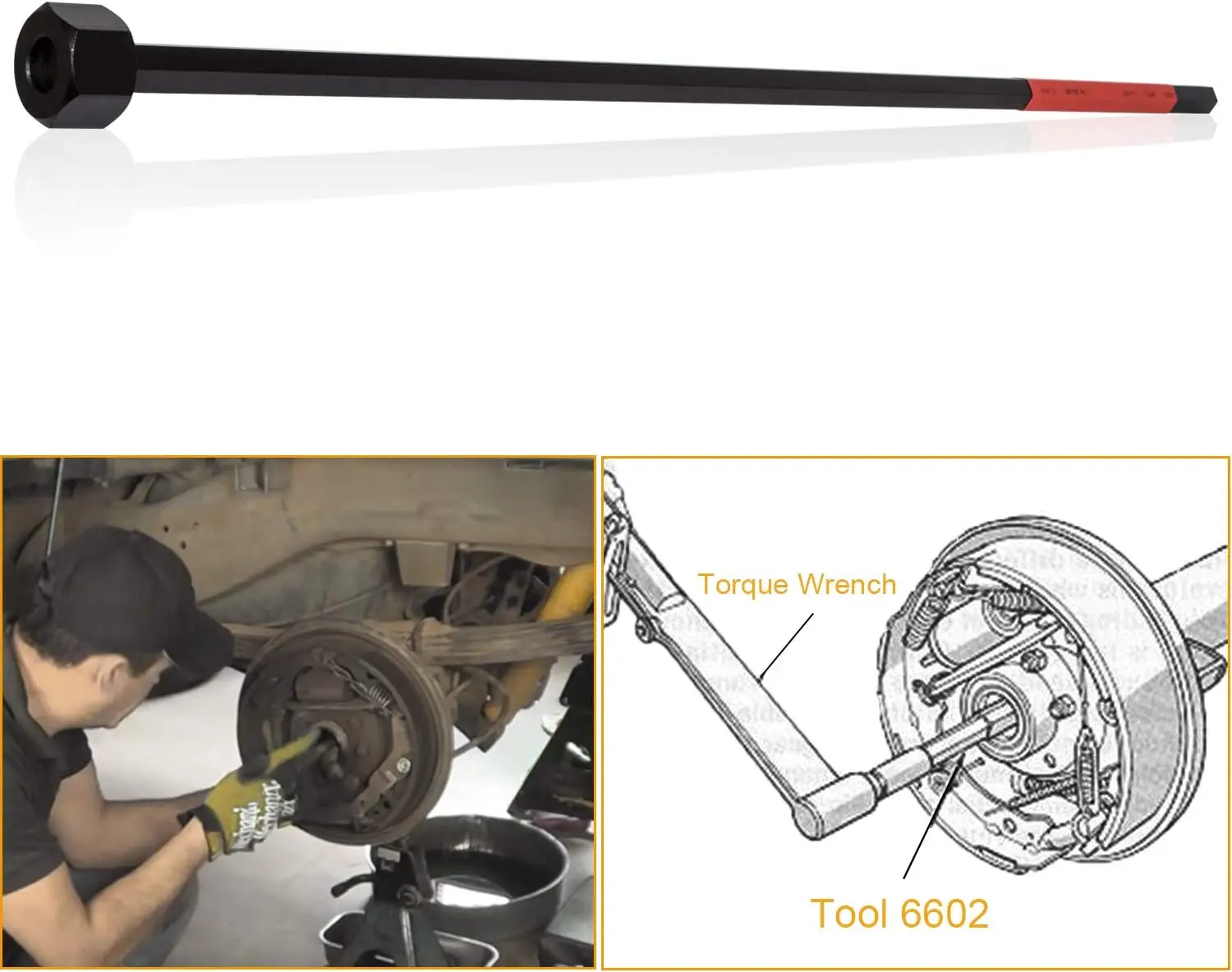 6602 Differential Bearing Preload Wrench for Chrysler, Dodge Vehicles with 7-1/4, 8-1/4, 8-3/4