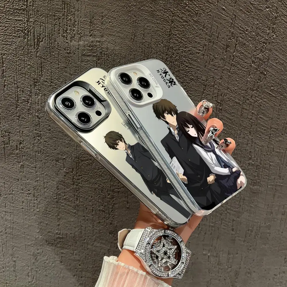 

Phone Case Electroplate Silver IMD,Hyouka Houtarou Chitanda Phone Case For IPhone 11 12 13 14 15 16 Pro Max 16E 7 8 Plus X XS