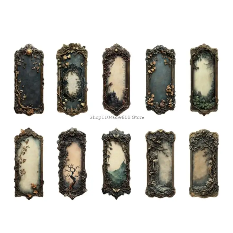 

20Pcs Gothic Embossed Sticker for Craft Scrapbooking Water Bottle Laptop Journal