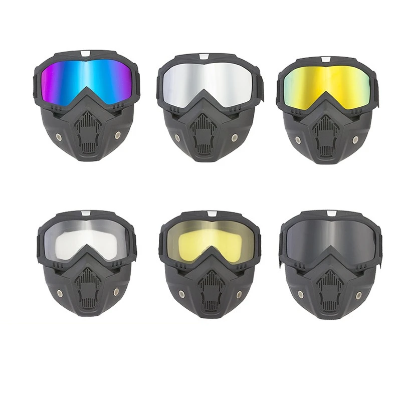 

Vintage mask goggles, outdoor sports off-road motorcycle helmet, wind and sand-proof goggles