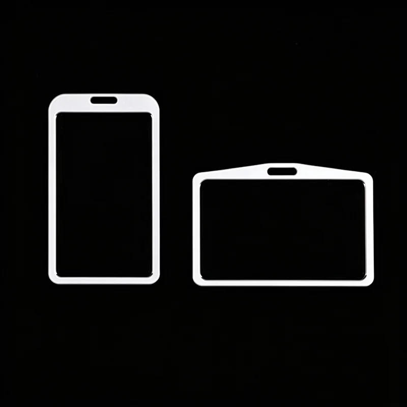 1PCS Card Cover Bag Unisex Aluminum Alloy Work Name Card Badge Holders Women Men Credit Card Business Bus ID Holder Case