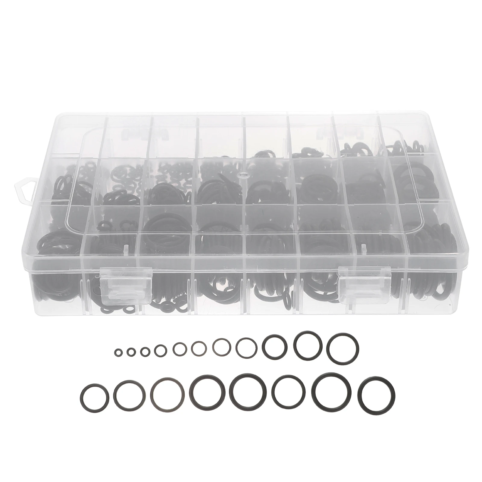 

740pcs Sealing Ring Rubber Gasket High Temp Resistant Protector Multi Purpose Ring Kit for Car Appliance Home Use