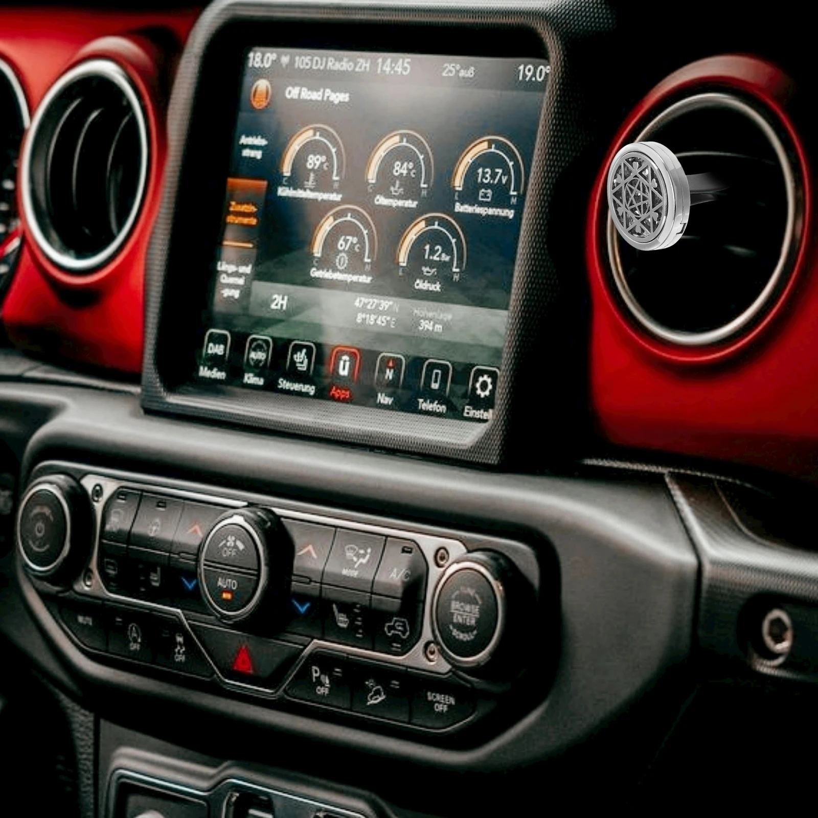 

Stainless Steel Fragrance Diffuser Vent Clip Essential Oil Diffuser Aromatherapy Freshener Purifier Mini Air Freshener For