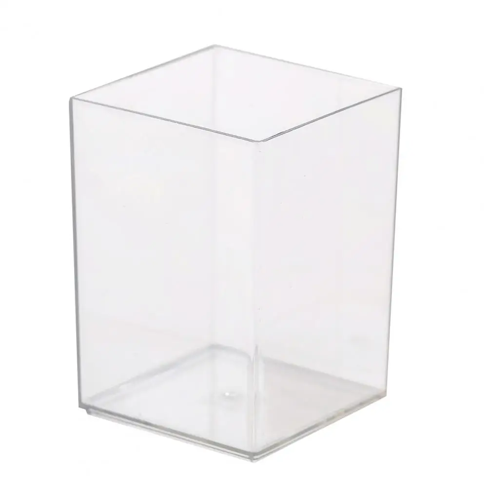 Pen Holder Stand Transparent Visible Large Capacity Stationery Makeup Brush Pencil Storage Box