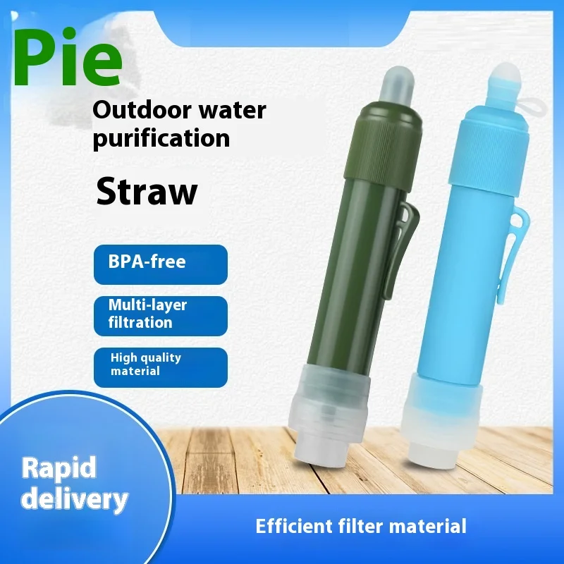 Personal Camping Water Filters Straw Emergency Mini Water Purifier Survival Gear Universal Outdoor Water Purification Straw Kit