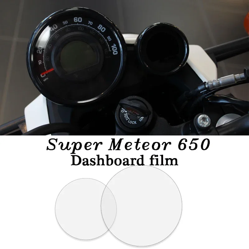 Royal Enfield Super Meteor Motorcycle 650 Instrument Panel Screen Scratch Resistant Film