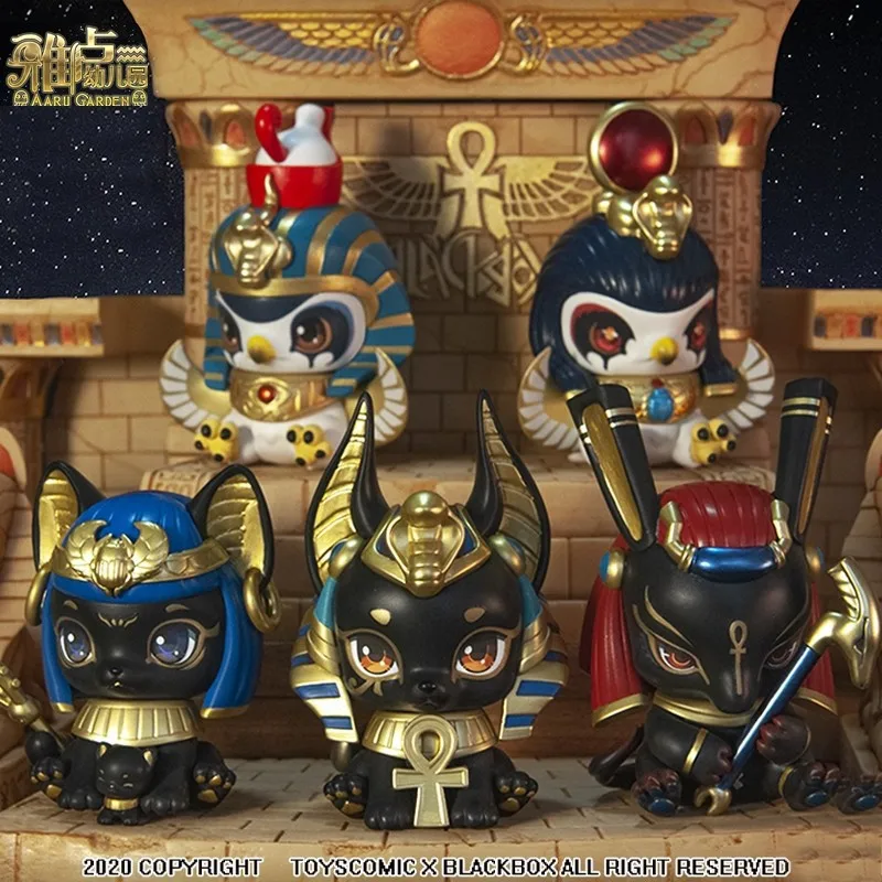 Aaru Garden Blind Box Kawaii Anime Mystery Box Figure Anubis Bastet Surprise Box Collection Model Doll Birthday Gift Decor