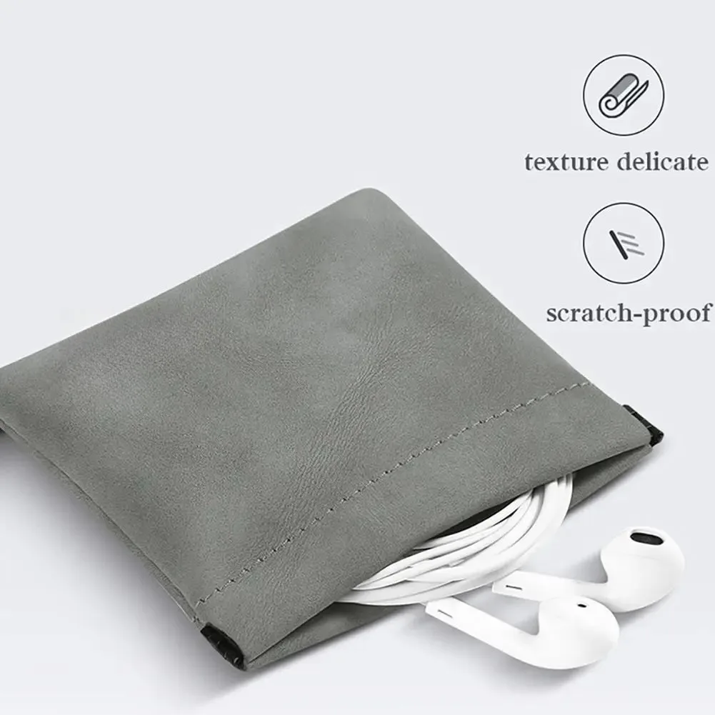 Mini saco de armazenamento do fone de ouvido u disco sd cartão dados cabo organizador bolso à prova ddustágua dustproof moeda chave saco fone de ouvido acessórios