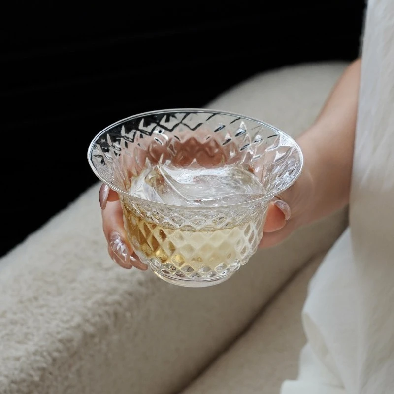 

Чайная чашка кунг-фу, стеклянная бытовая чашка для холодного пирения, коктейльная чашка для чая, латте со льдом, американская чашка