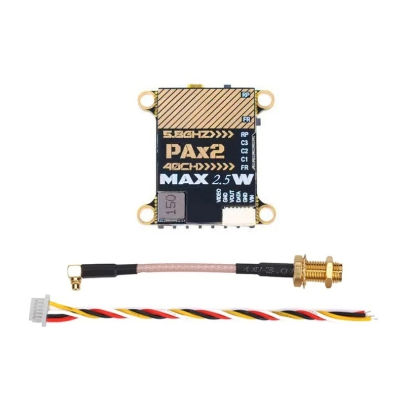 5.8G 2.5W Video Transmitter VTX 40CH 0-25-400-800-1500-2500mW For Long Ranges FPV Drones