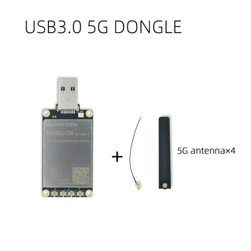 Quectel Small size 5G USB3.0 DONGLE Sim Card RG200U-CN 5g Module Adapter Board Support TTL Level UART Communication