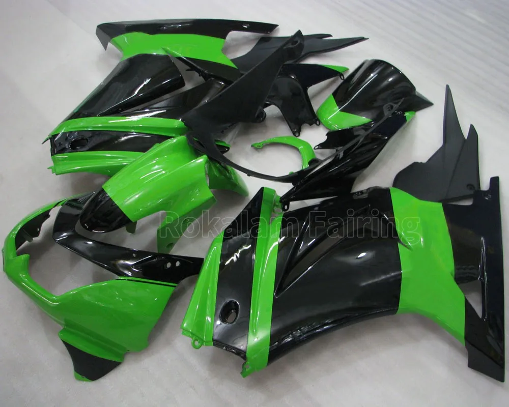 Customized EX250 Fairing Kit For Kawasaki ZX250R 2008 2009 2010 2011 2012 Green Body Kit Fairings (Injection Molding)