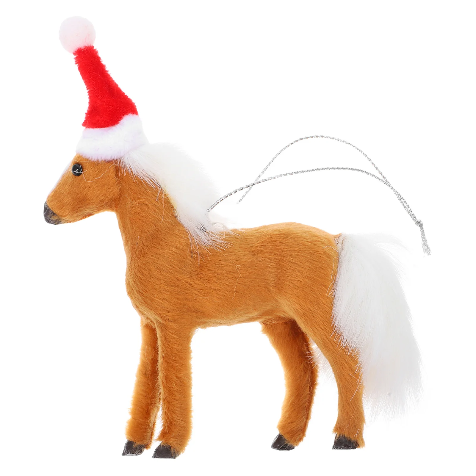 

Mini Christmas Horse Hanging Ornament Lightweight Xmas Tree Pendant Decorative Xmas Party Hanging Horses Christmas Tree