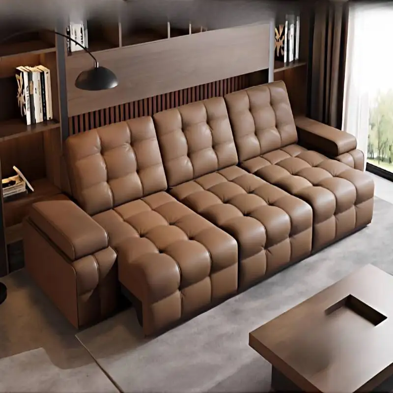 تصميم أرائك كرسي كهربائية سوداء باللون البني أرائك غرفة المعيشة ذات جودة إيطالية رخيصة أثاث فاخر وحديث من Banken Woonkamer