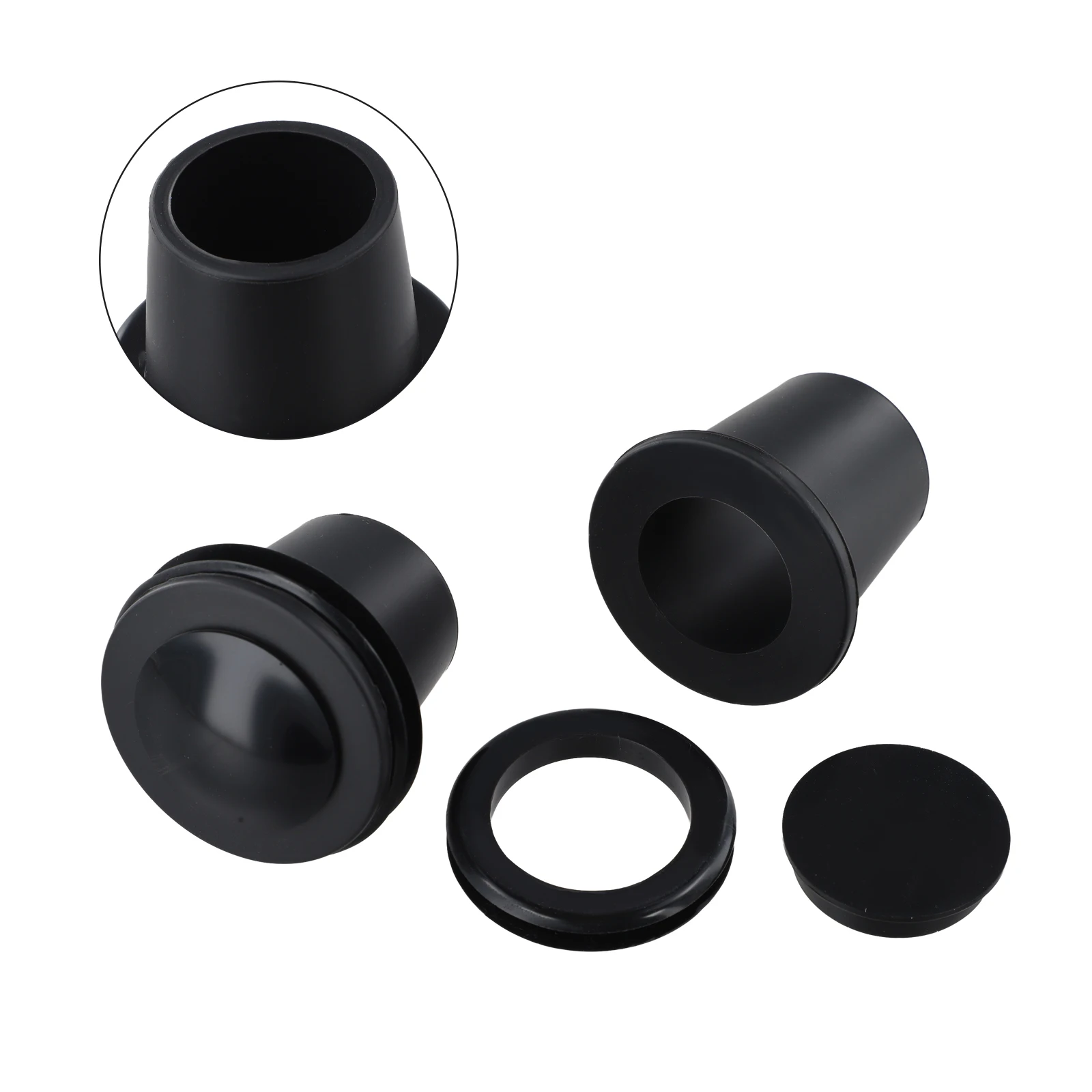 2Sets Patio Umbrella Hole Loop Cover Silicone Wedge For 2-2.5 Inch Hole Umbrellas Pole Stabilizers Umbrella Base Stand Hole Ring