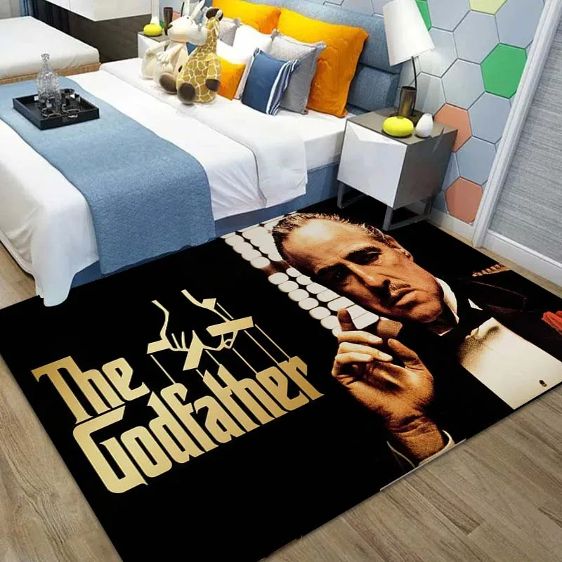 15 Sizes Retro Carpet The Godfather Mafia Carpet for Living Room Rugs for Bedroom Non -slip Floor Mats Kitchen Mat Birthday Gift