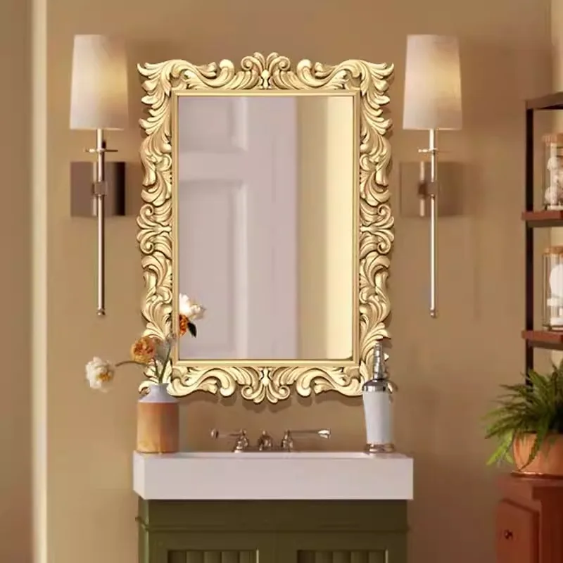 

Cheap Creative Mirror Accent Luxury Design Interior Fashion Rectangle Modern Mirror Universal Spiegels Living Room Decorations