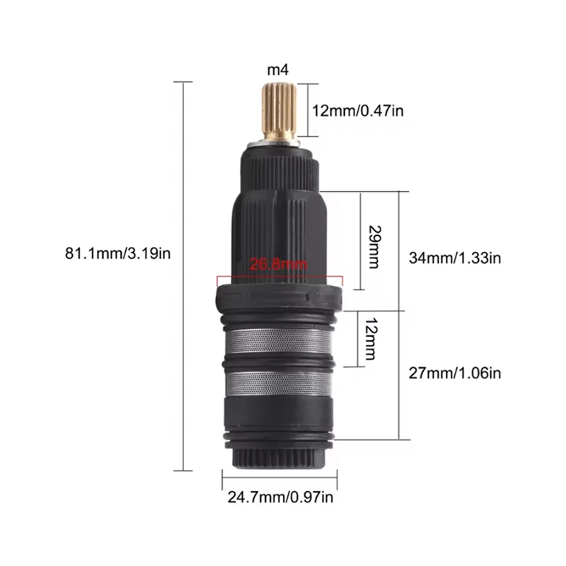 تصميم PORK مع تركيب متعدد الوظائف، توافق عزم الدوران الحرفي، خلاط قضيب اللمس البارد من Frenzy Thermostatic