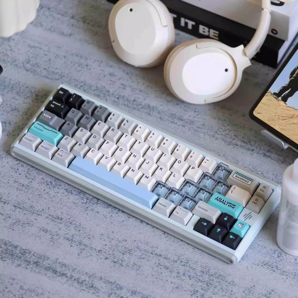 Dewdrop65 Aluminum Mechanical Keyboard Kit Wired Bluetooth Gasket Hot-Swap RGB CNC Customized 65% Gaming Keyboard for PC Laptop