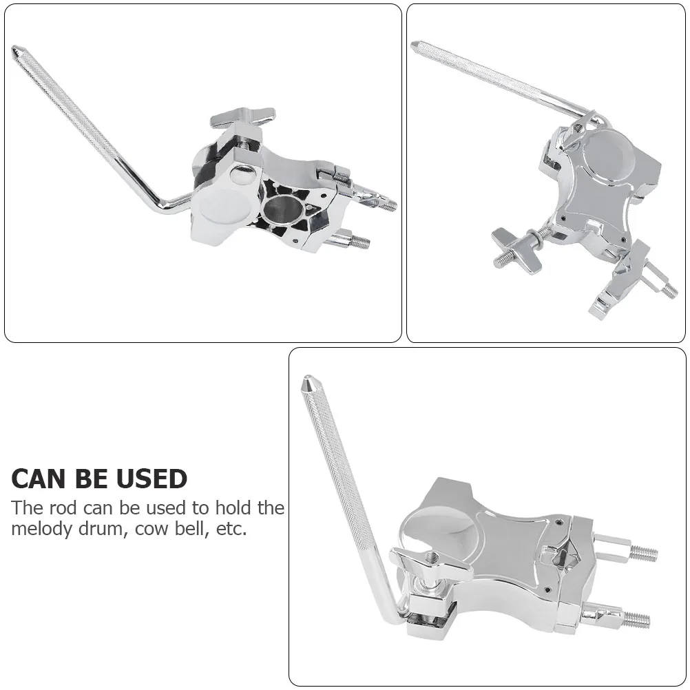 

Alloy Drum Clamp Melodic Tom Cowbell Holder 360 Degree Rotatable Adjustable Sturdy Durable For Percussion Instruments Parts