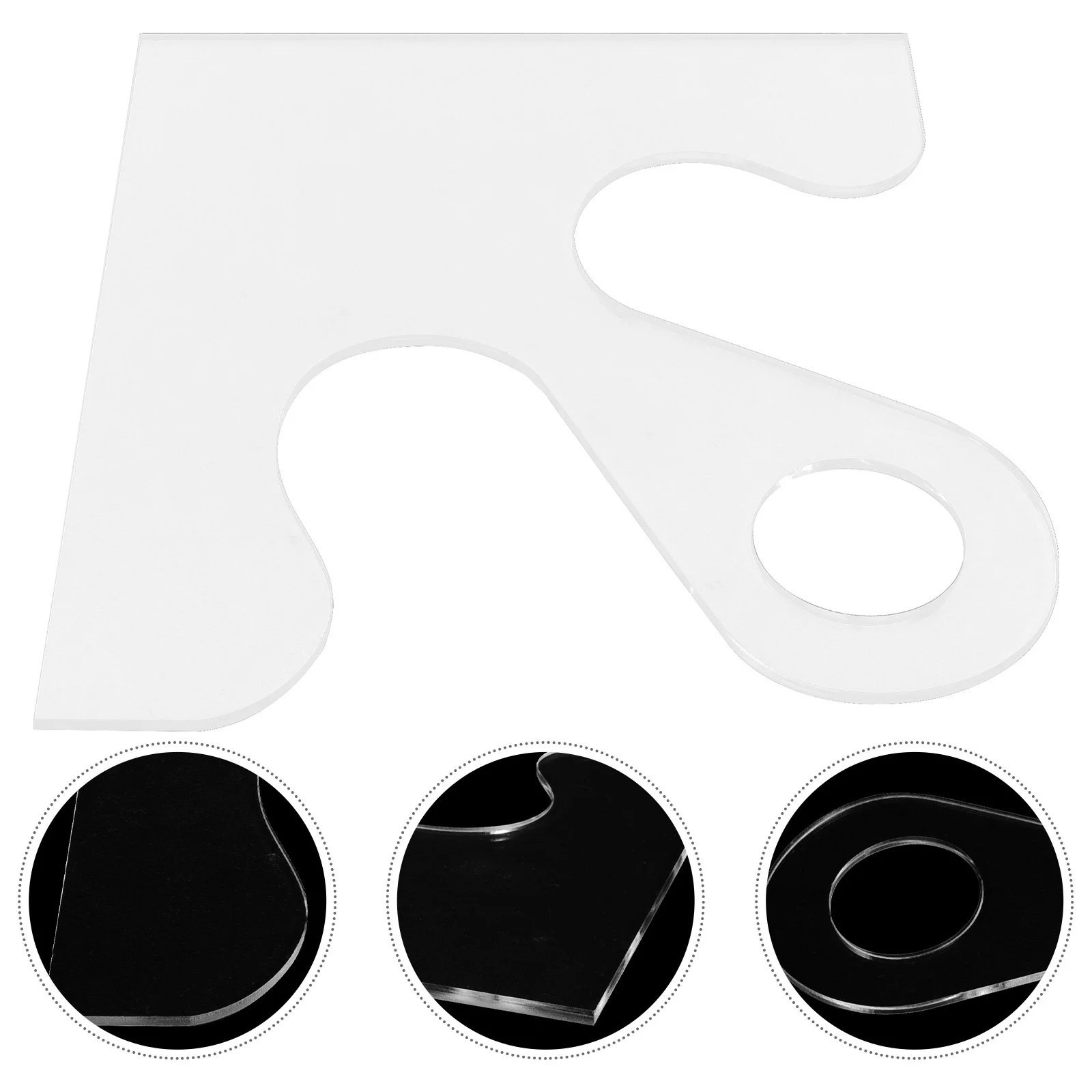 

Cutting Board Handle Template Acrylic Router Guide for Precise Woodworking Charcuterie Board Stencils DIY Router Templates