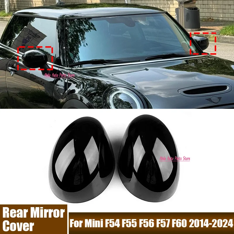 Abdo For BMW MINI F54 F55 F56 F57 F60 Rear Mirror Cover Housing Left Right Side Mirror Cover Applicable Left-hand Drive 2014-202