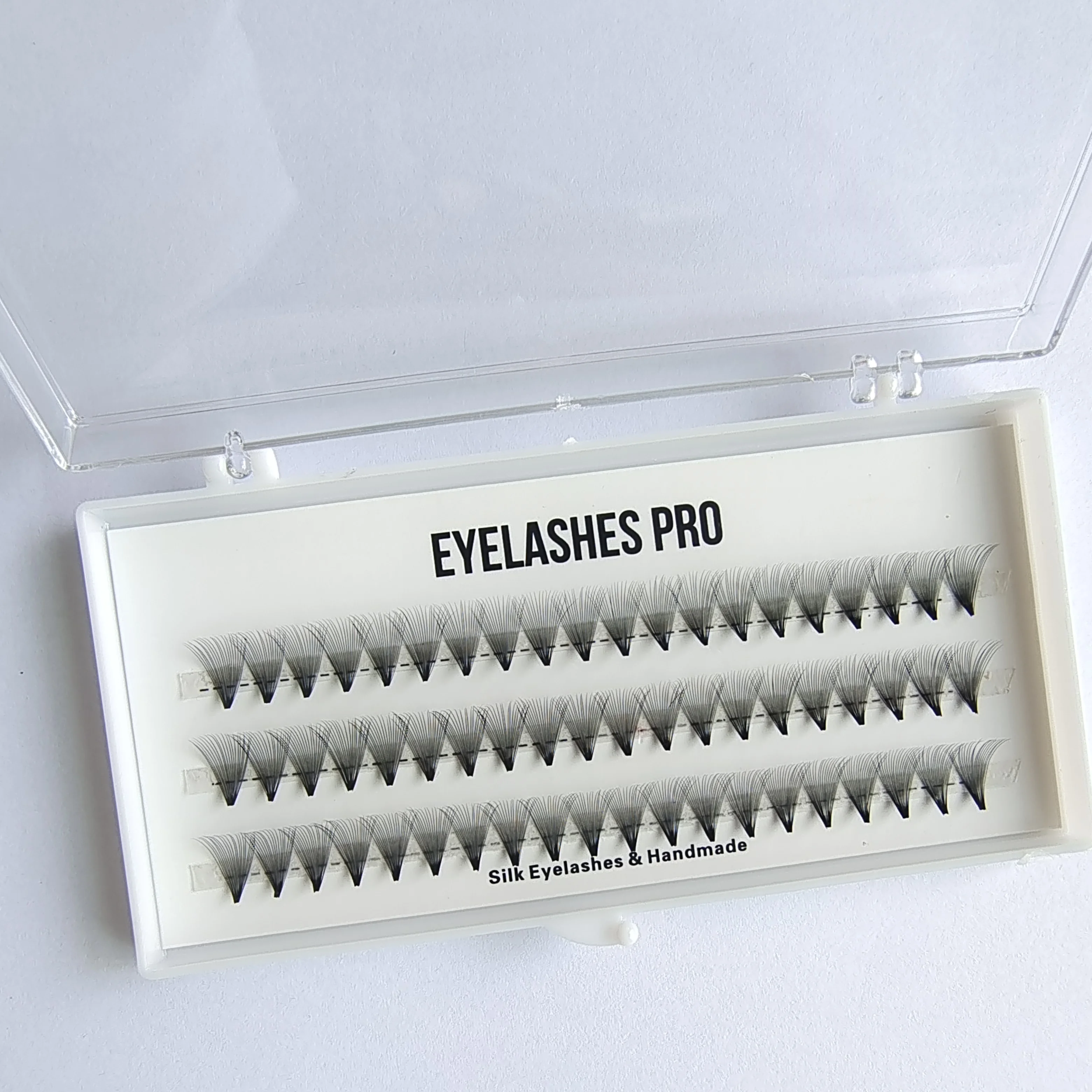 20D flat base  spitz lashes  60 bundles/Set Natural   Black 0.07mm fiber Lash False Eyelashes Extension Beauty