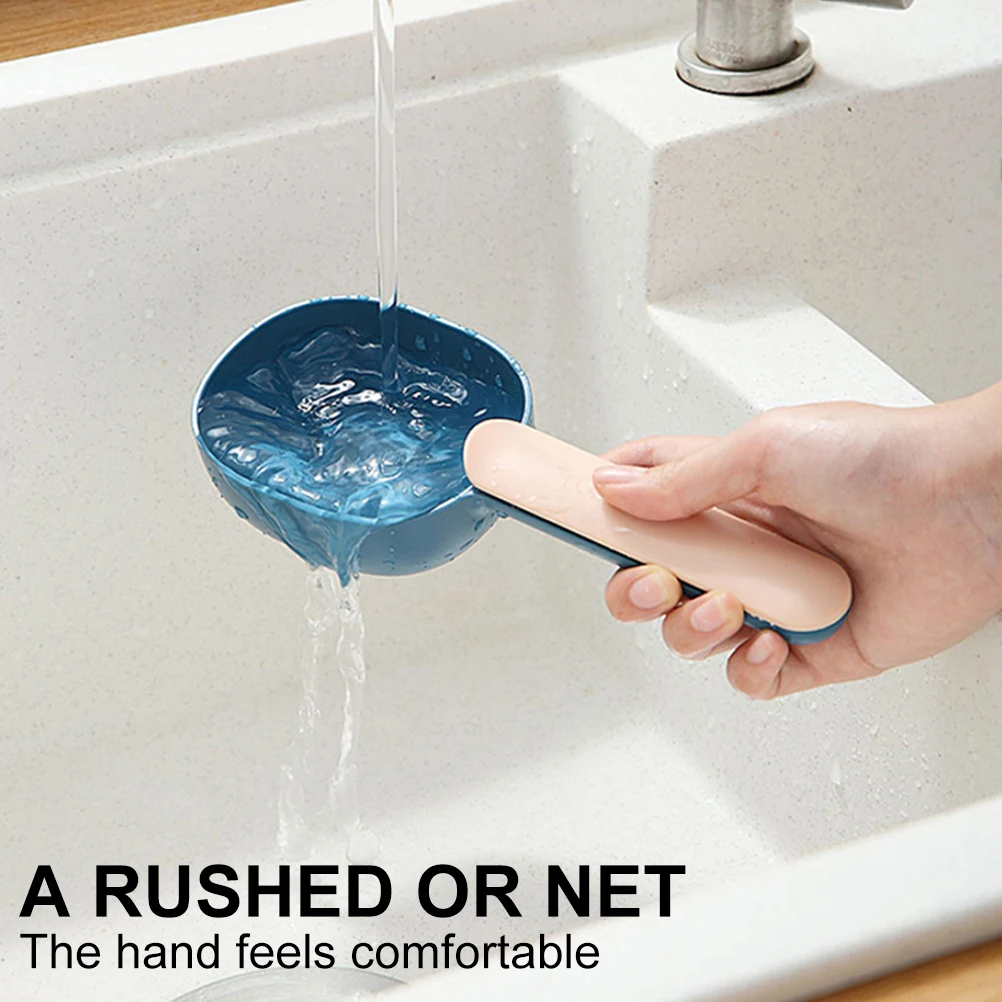 

2Pcs Plastic Scoop for Rice and Dry Goods Large Capacity Multi Purpose Measuring Scoop Grains Storage Kitchen Helper Convenient