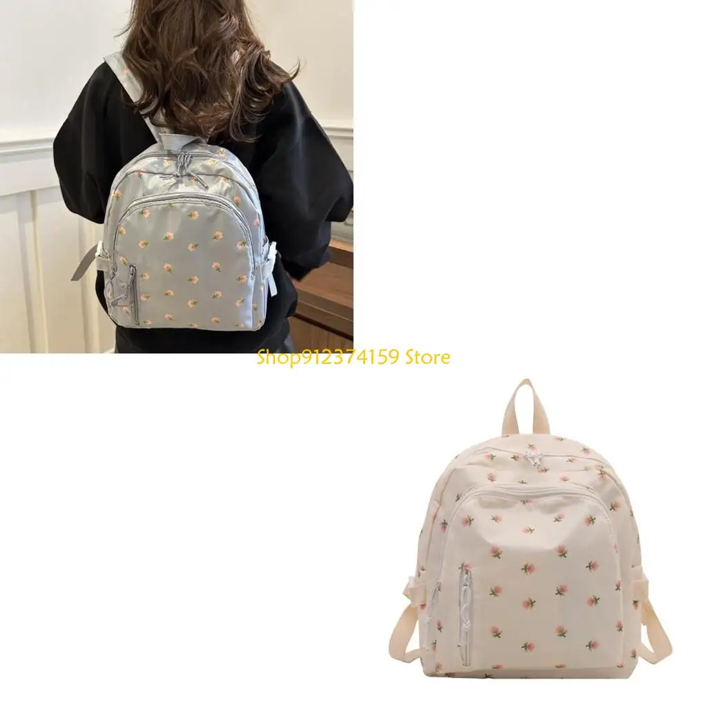 

G5AE Современный рюкзак с цветочным принтом, функциональная и стильная школьная сумка для женщин, которые ищут функциональность