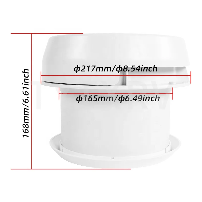 RV Accessories DC12V/24V Strong Wind Mushroom Head Roof Vent Round Exhaust Fan Air Extractor for Homes Trailer Travel Caravan view 4