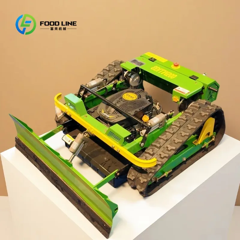 Custom All Terrain Remote Control Robot Lawn Mower, Automatic Slope Grass Cutter Suitable for Farm Garden Landscaping