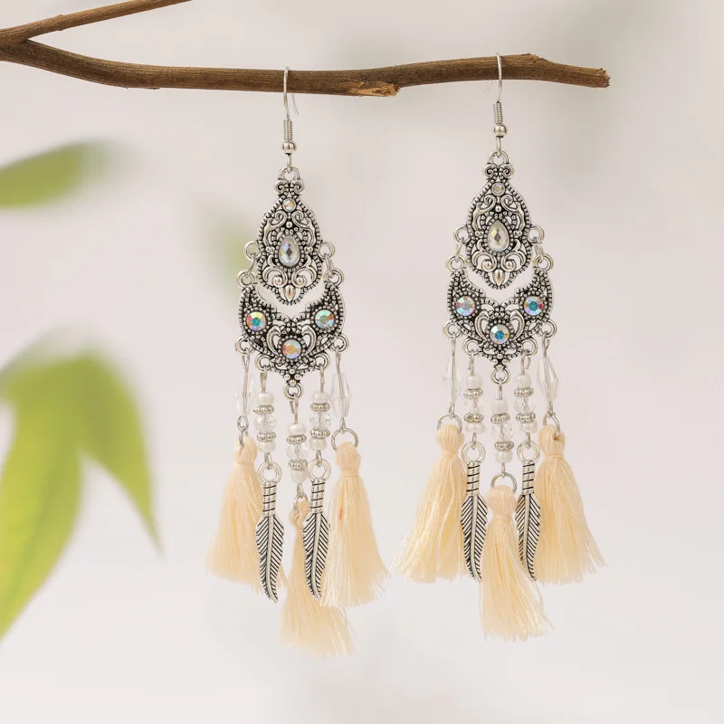 11 + 1 لون أقراط جديدة مهدب الراقية 2025 أقراط عرقية بالجملة أقراط متعددة الطبقات