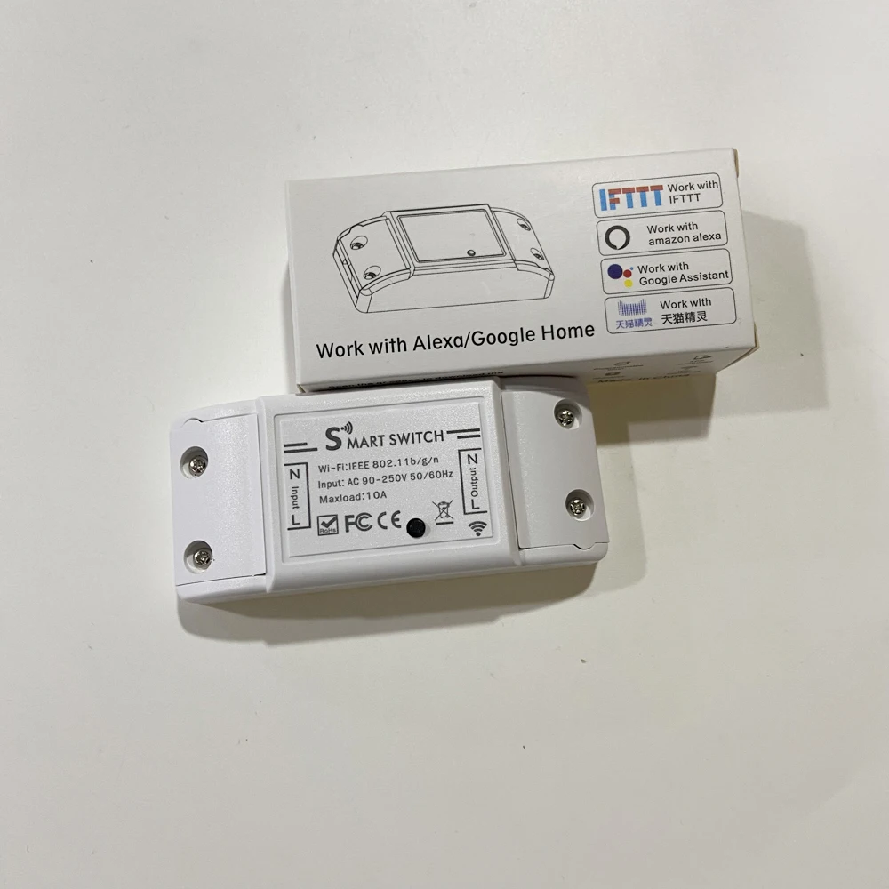 1Pcs 90-250Vac Wireless Remote Switch 2.4G WiFi Cellphone APP Control Switch For Lamp or Machine Tuya Smart Life